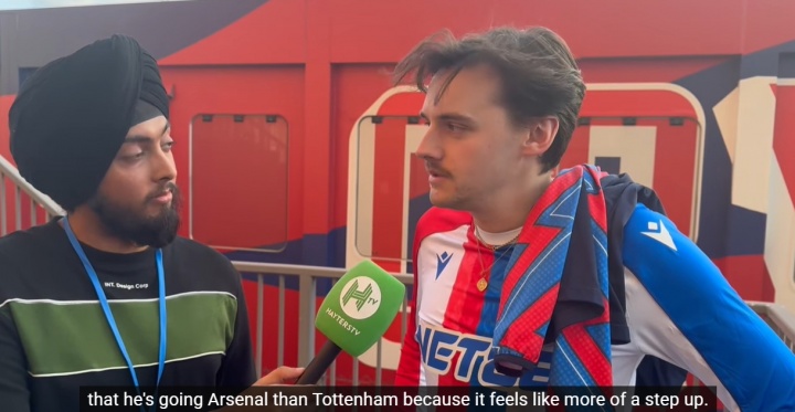 半岛体育入口-水晶宫球迷：更高兴埃泽将加盟阿森纳而不是热刺，像是更上一层楼